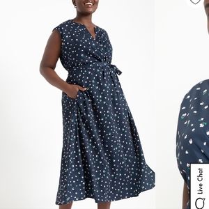 NWOT Eloquii Notch Collar Dress